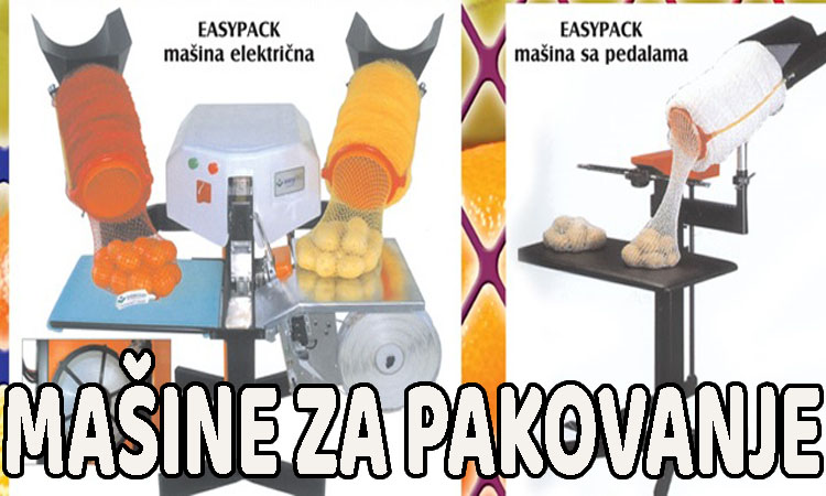 Mašine za pakovanje — plastične mreže i proizvodi