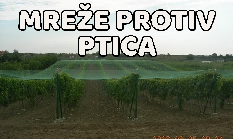 Mreže protiv ptica — plastične mreže i proizvodi