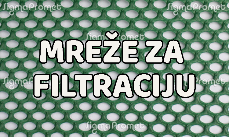 Mreže za filtraciju — plastične mreže i proizvodi