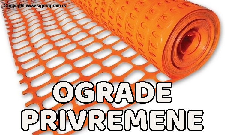 Ograde privremene — plastične mreže i proizvodi